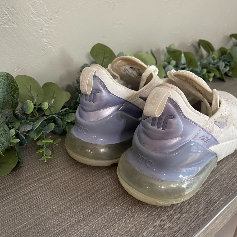 Nike Air Max 270 Sail Oxygen Purple Womens‎ US 9.5 UK 7 - Picture 4 of 9